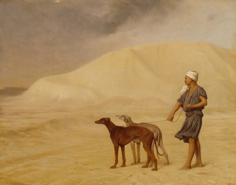 Hundereleje i ørkenen - Jean-Léon Gérôme