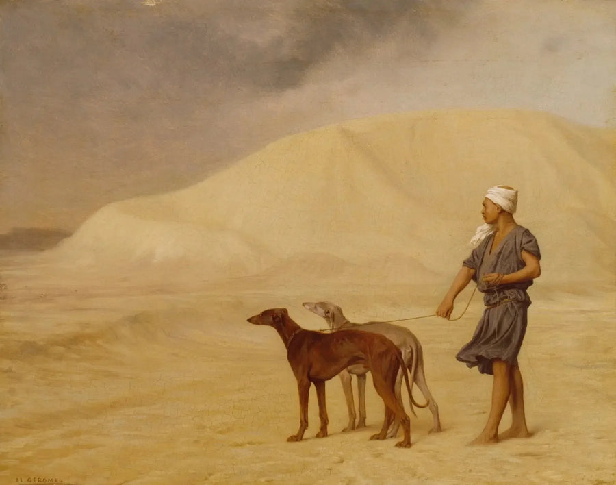 Hundereleje i ørkenen - Jean-Léon Gérôme