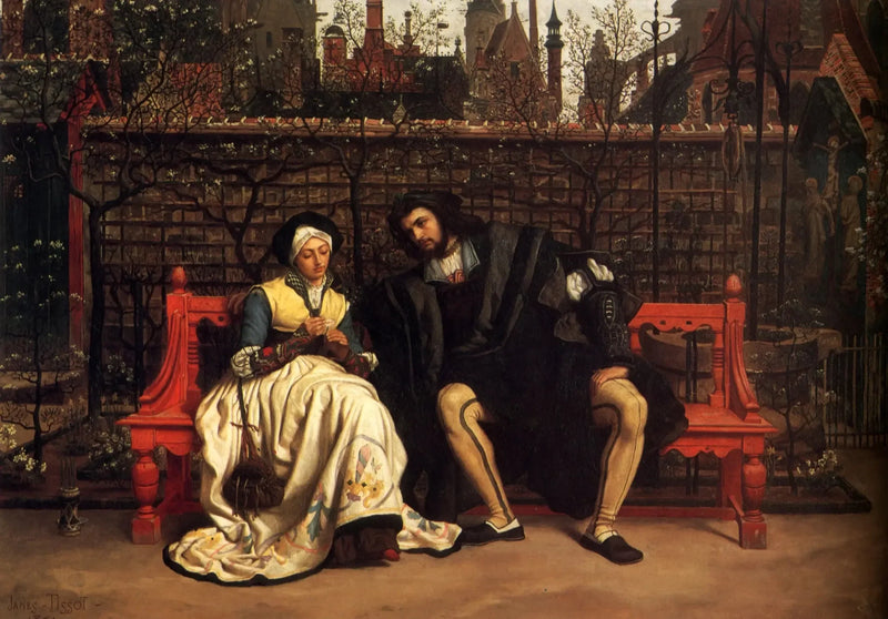 Mødet mellem Faust og Marguerite - James Tissot