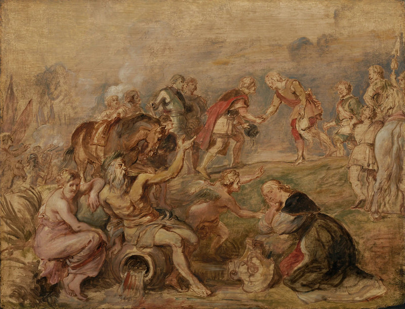 Møde mellem kong Ferdinand af Ungarn og kardinal-prins Ferdinand af Spanien i Nördlingen - Peter Paul Rubens