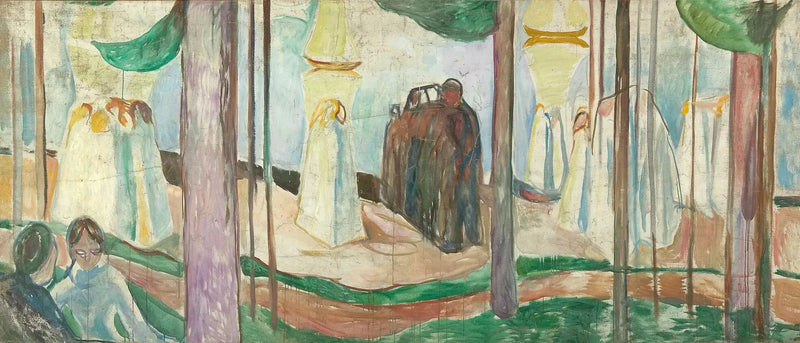 Møde på stranden - Edvard Munch