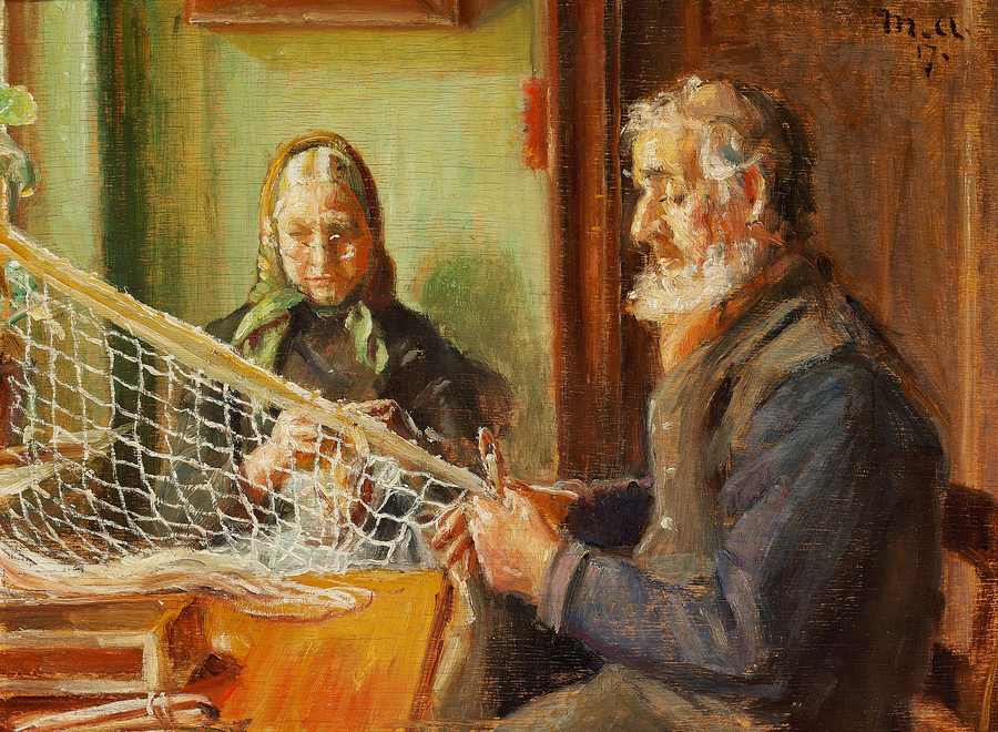 Reparer nettet. -Michael Peter Ancher