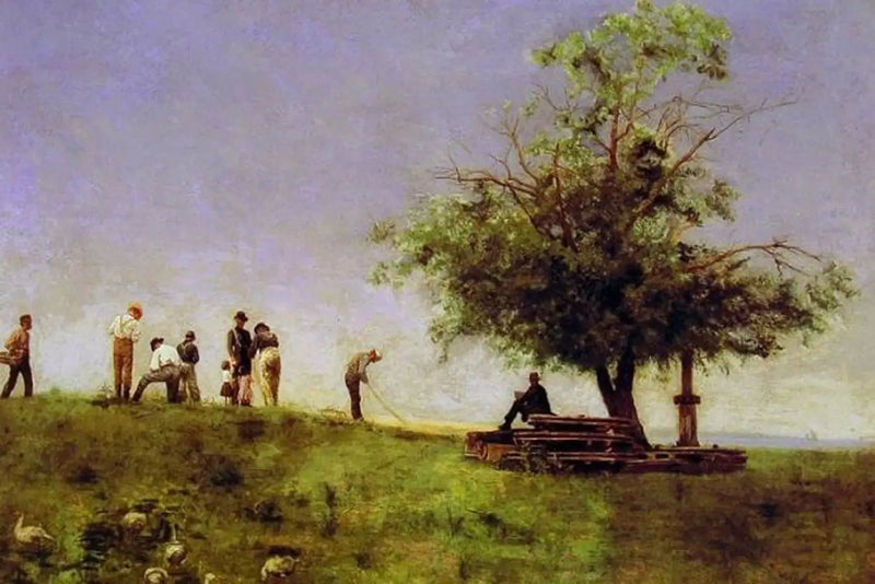 Reparer le filet - Thomas Eakins