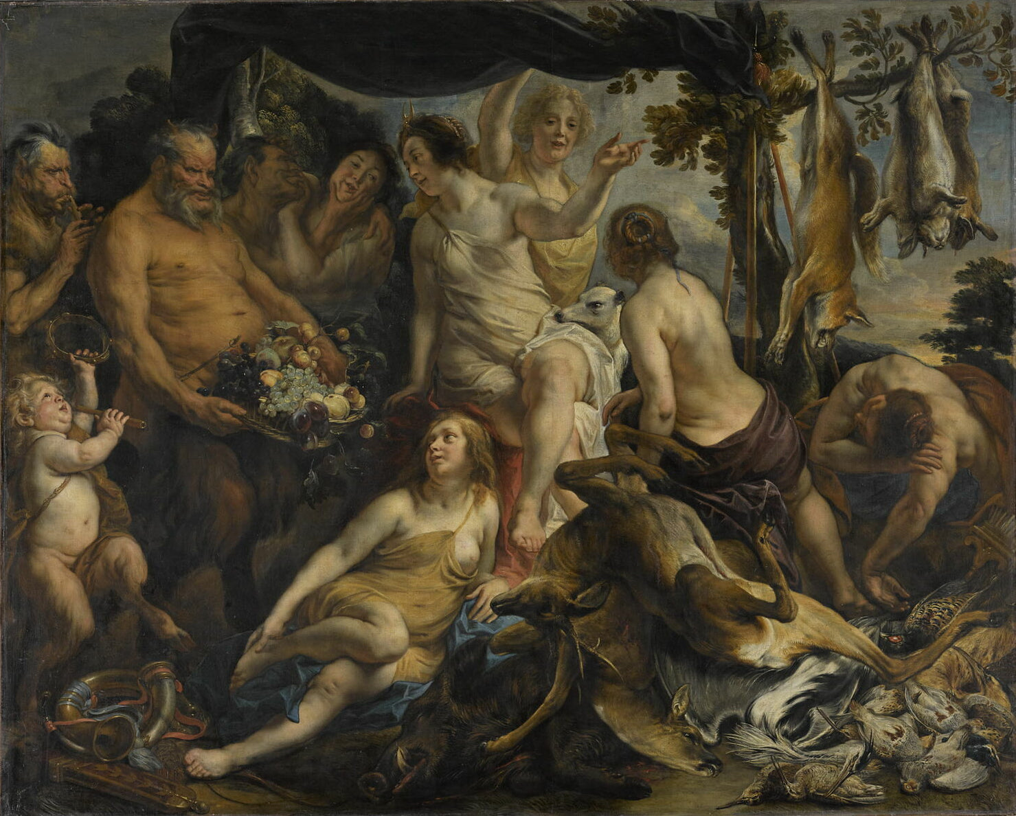 Repos de Diane - Jacob Jordaens image 1 copie de tableau peinte à la main