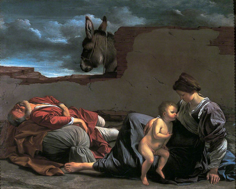 Repos under flugten til Egypten - Orazio Gentileschi