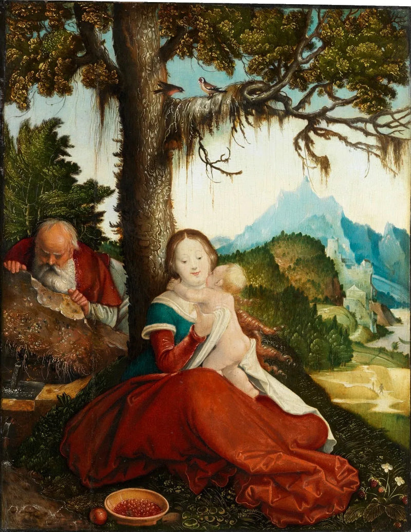 Tag en pause under flyveturen til Egypten - Hans Baldung Grien