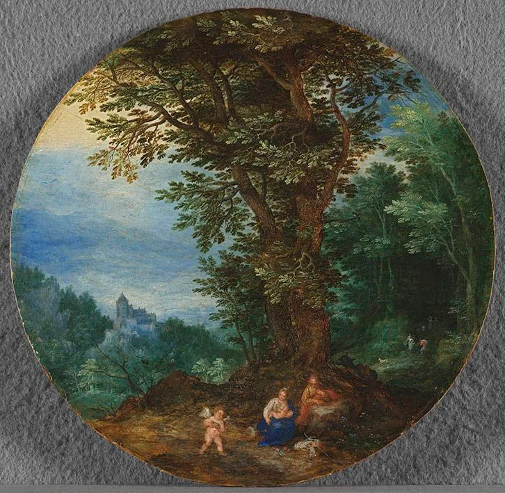 Reposez-vous pendant le vol vers l'Égypte - Jan Brueghel l'Ancien