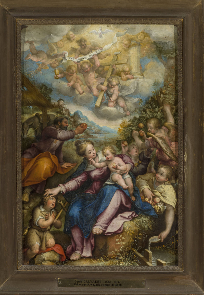 Hvile dig under flyveturen til Egypten - Denis Calvaert