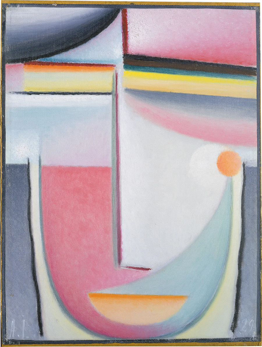 Resumé : Symfoni i rosa - Alexej von Jawlensky