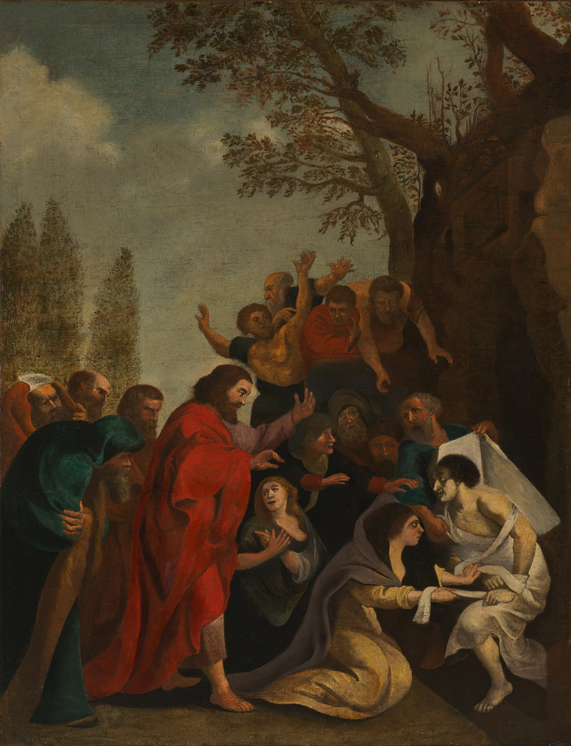 La résurrection de Lazare (copie) - Artiste inconnu du Rijksmuseum