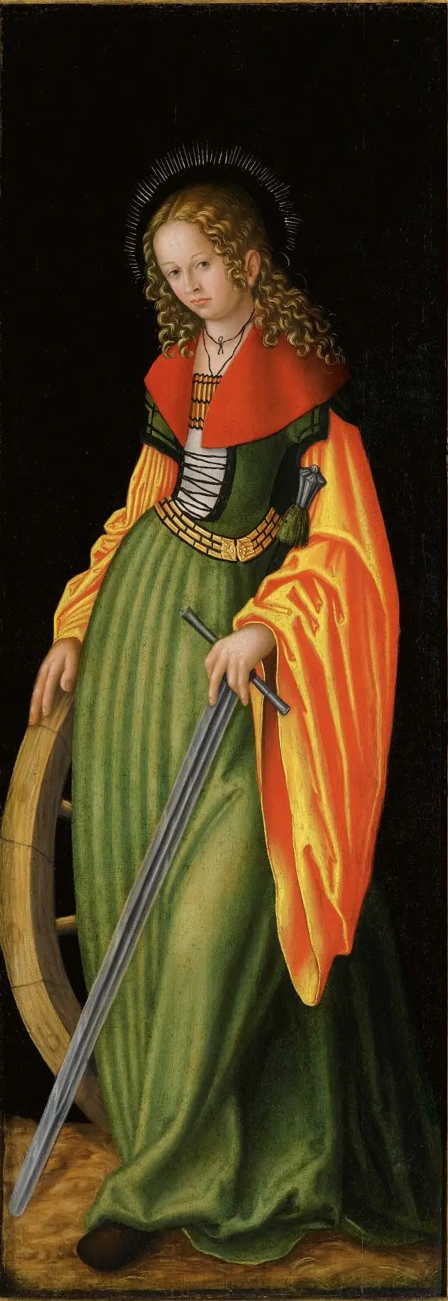Retable de Feilitzsch [højre side, forside] : Sankt Katharina - Lucas Cranach den Ældre