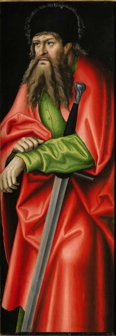 Retable de Feilitzsch [højre side, bagside] : Saint Paul - Lucas Cranach den Ældre