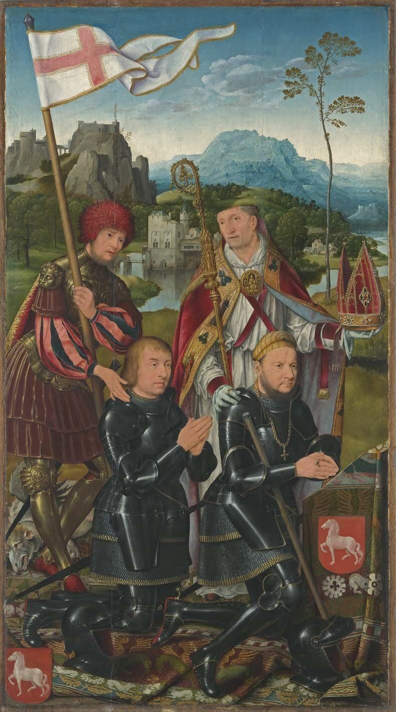 Retable de Marientod - volet gauche - Joos van Cleve - Alpha Reproduction