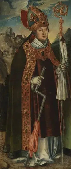 Retable af Pfirtscher : Saint Érasme - Lucas Cranach den Ældre