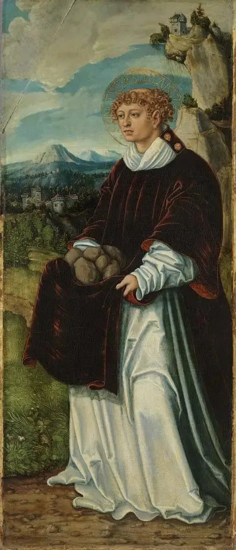 Pfirtscher-bordet : Saint Étienne - Lucas Cranach den Ældre