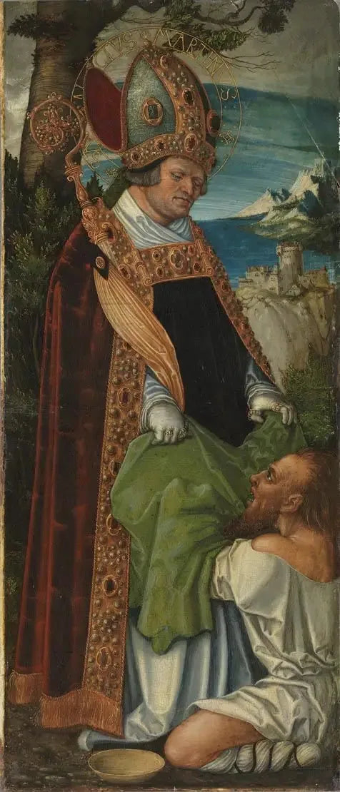 Retable de Pfirtscher : Saint Martin - Lucas Cranach den Ældre