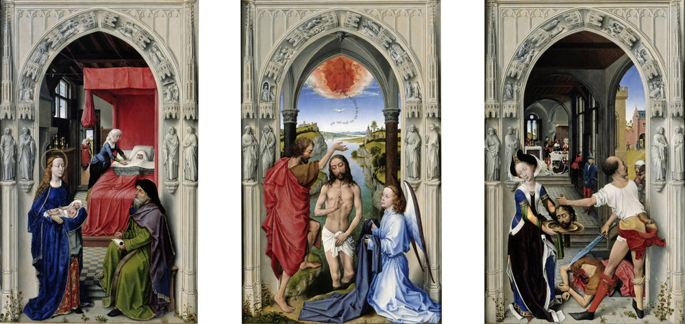 retable de saint Jean-Baptiste - Rogier van der Weyden image 1 tableau peint à l’huile sur toile