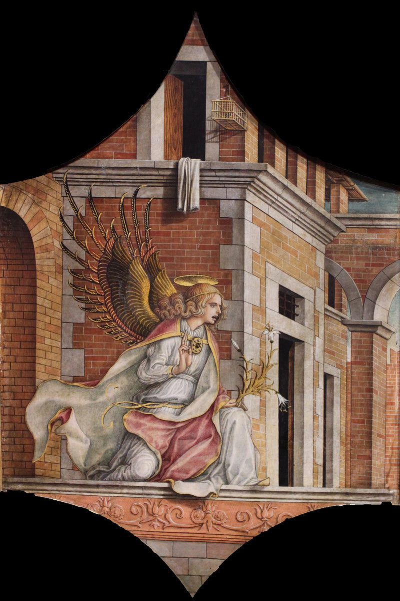 Retable de San Domenico : Ansgel af Annonceringen - Carlo Crivelli