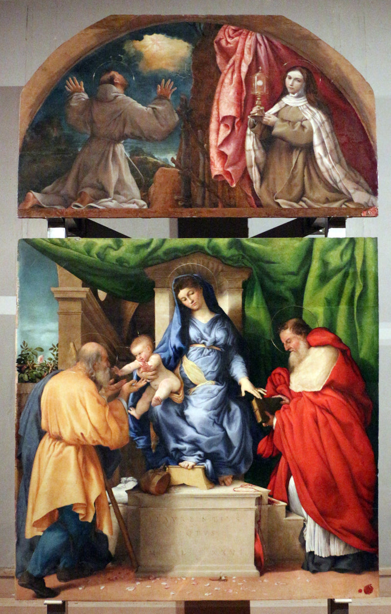 San Francesco al Monte-udvalgsbord - Lorenzo Lotto