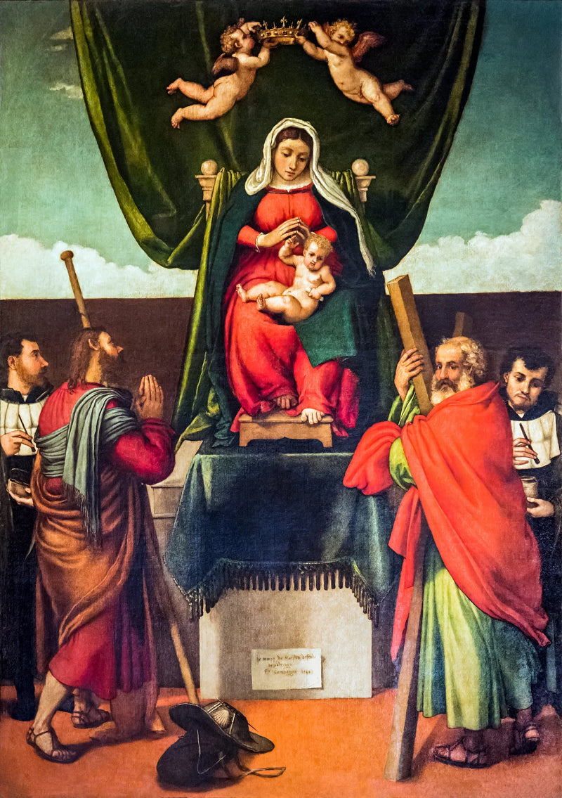 San Giacomo dell'Orio-bordplade - Lorenzo Lotto