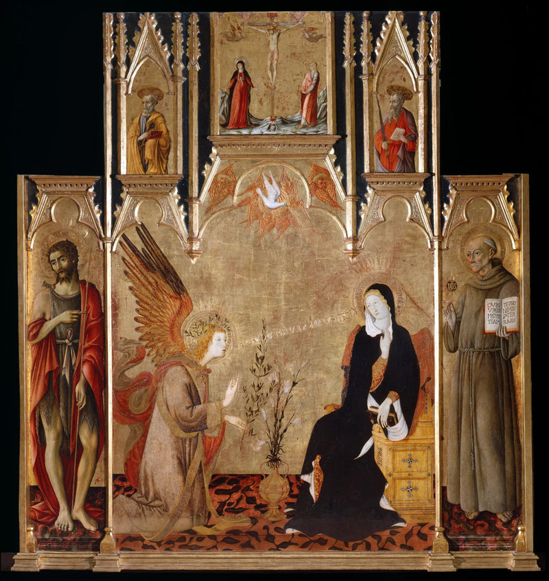 San Pietro- og Ovile-ændretabla - Matteo di Giovanni