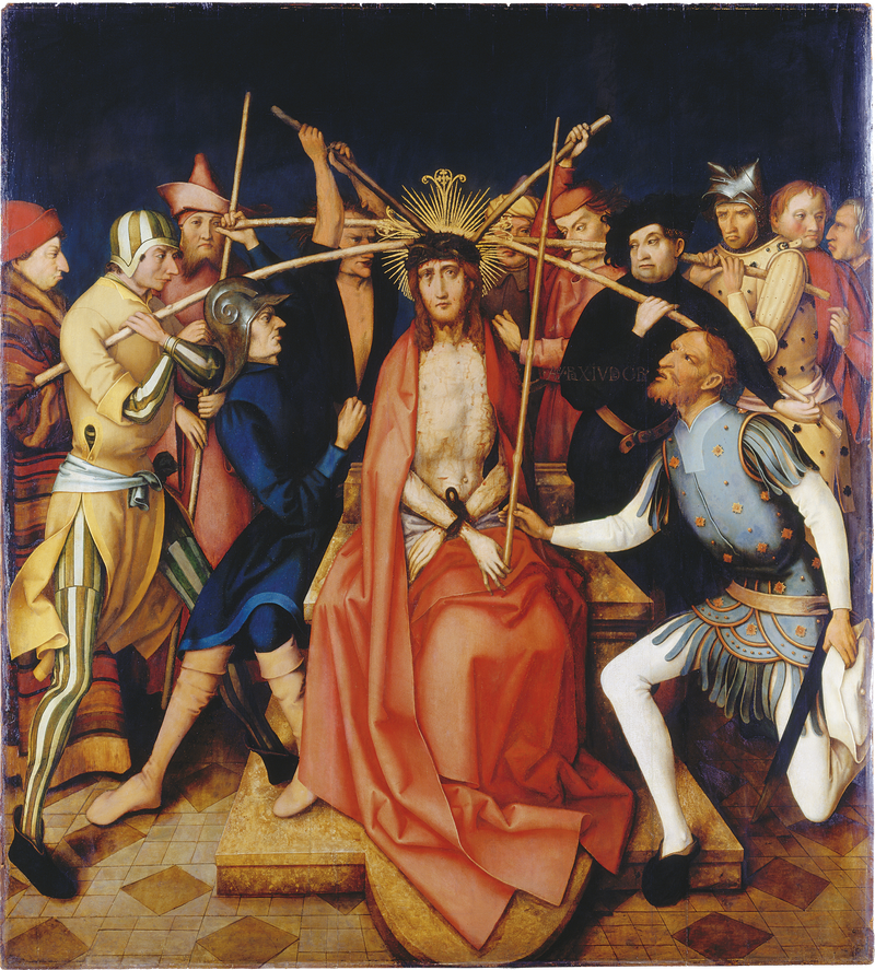 Dominikansk altertavle fra Frankfurt: Kristus med tornekrone - Hans Holbein den Ældre