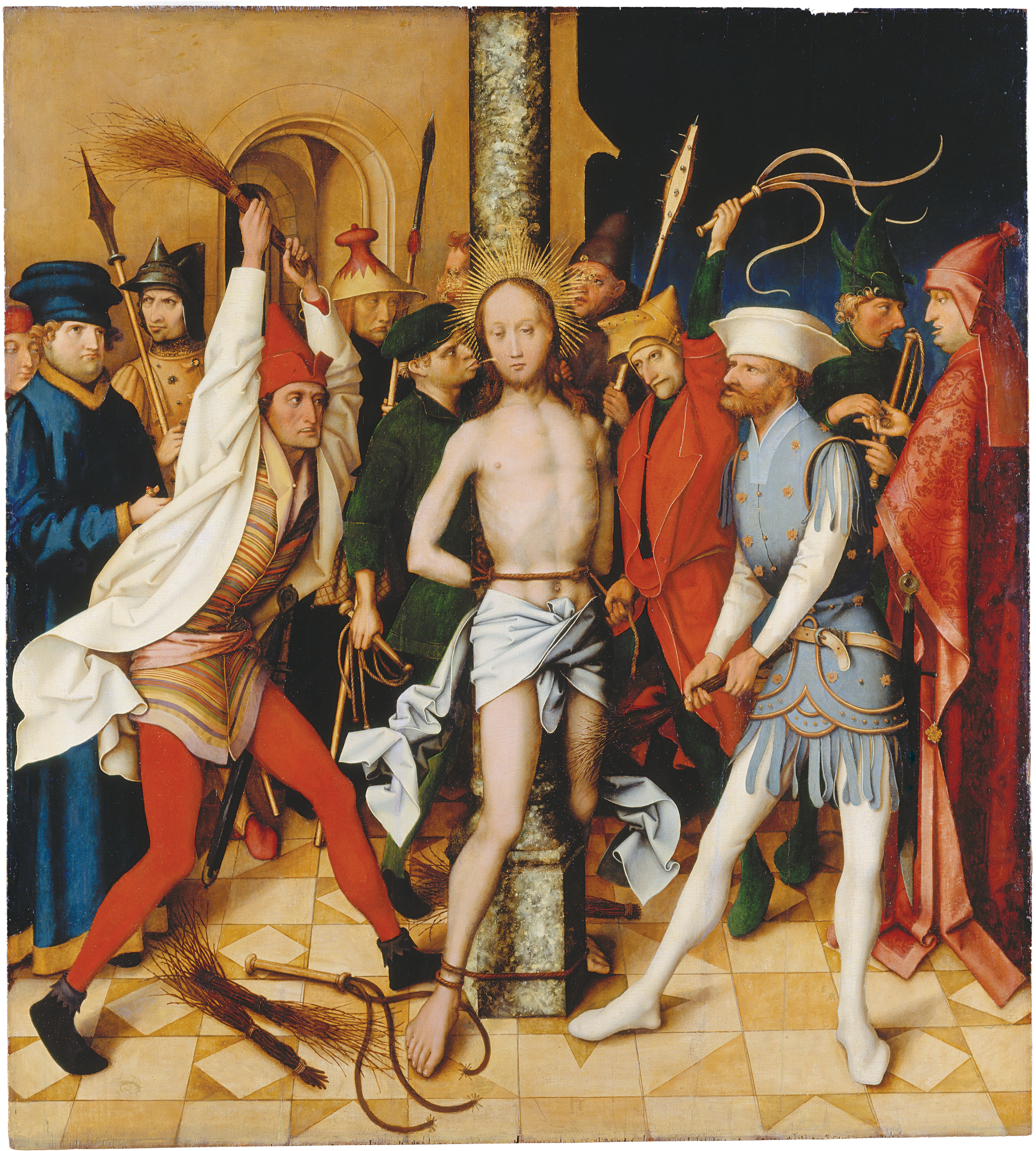 Retable dominicain de Francfort: Flagellation - Hans Holbein the Elder - Alpha Reproduction