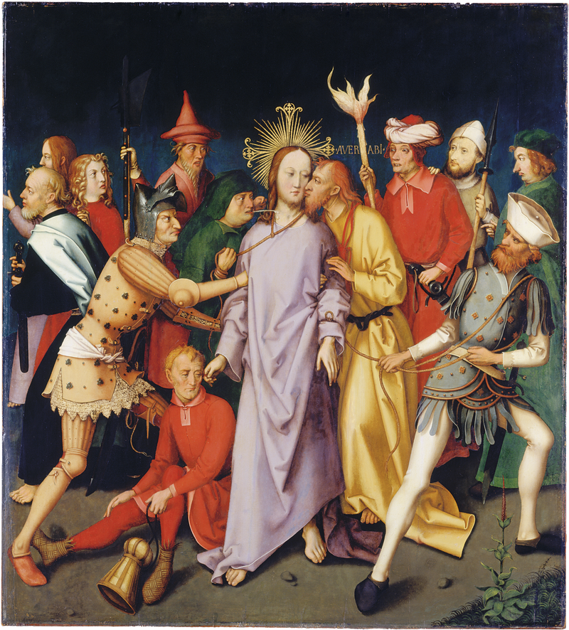 Franciskansk altertavle fra Frankfurt: Kristus bliver arresteret - Hans Holbein den Ældre