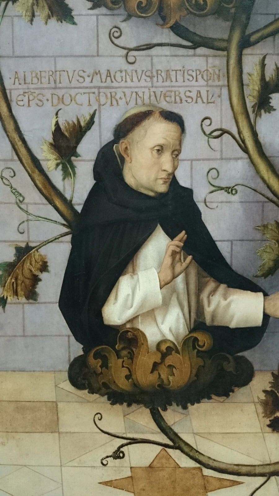 Dominikansk altartavle fra Frankfurt: Ordenens linje dominikanere (nederste del) - Hans Holbein den Ældre