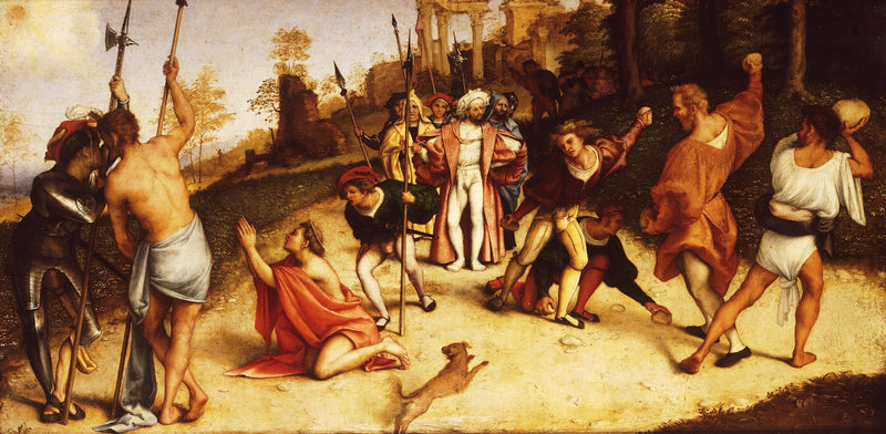 Retabel af Saint Stefanus' martyrdom, division af Martinengo - Lorenzo Lotto