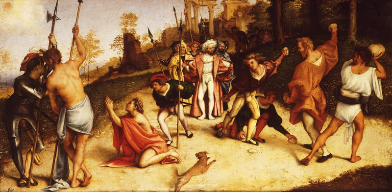 Retabel af Saint Stefanus' martyrdom, division af Martinengo - Lorenzo Lotto