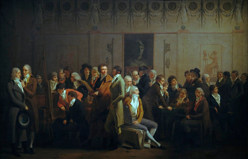 Kunstneres samling i Isabeys værksted - Louis-Léopold Boilly