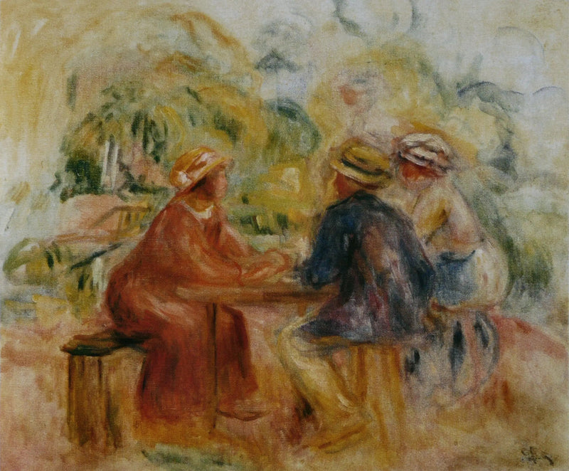 Møde i haven - Pierre-Auguste Renoir