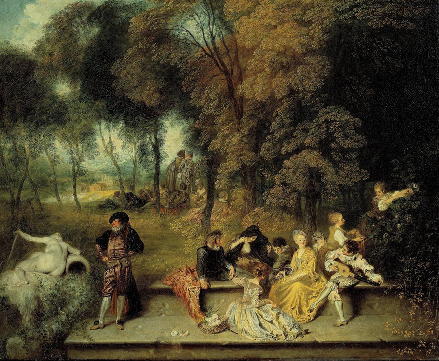 Udendørs samling - Antoine Watteau