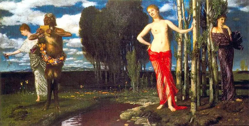Forårsvågn op - Arnold Böcklin