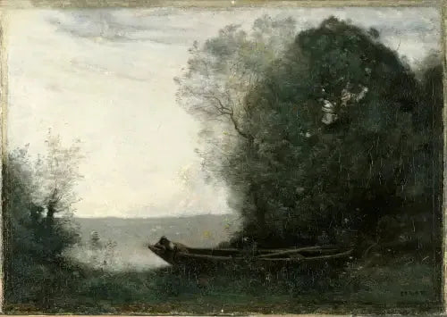 Drømmesyn over dammen - Jean-Baptiste Camille Corot