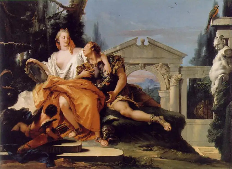 Rinaldo under Armidas fortryllelse - Giovanni Battista Tiepolo