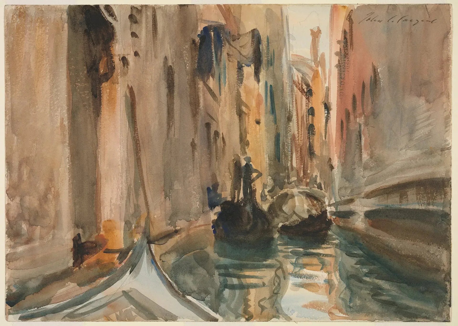 Rio di San Salvatore, Venise - John Singer Sargent image 1 reproduction réalisée par Alpha Reproduction