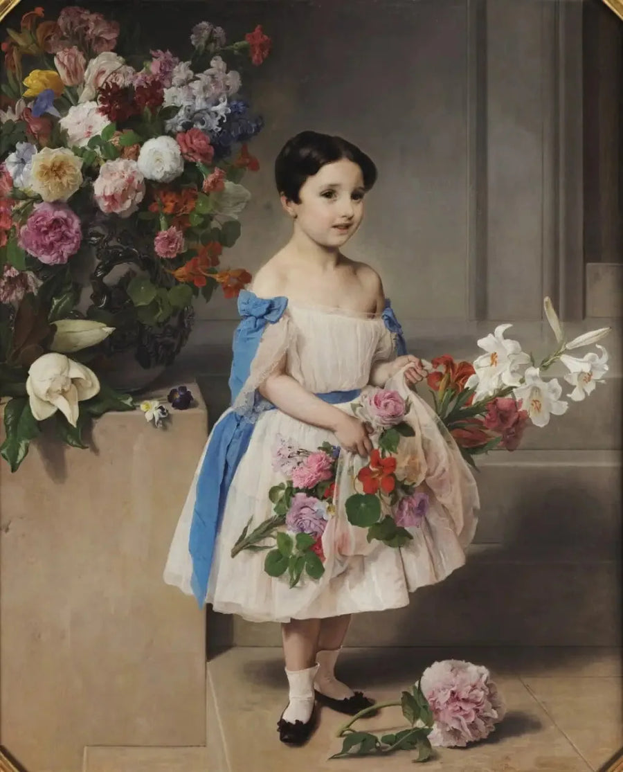 Portræt af den unge grevinde Antonietta Negroni Prati Morosini lille - Francesco Hayez