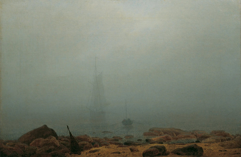 Kystlinje i tåge - Caspar David Friedrich