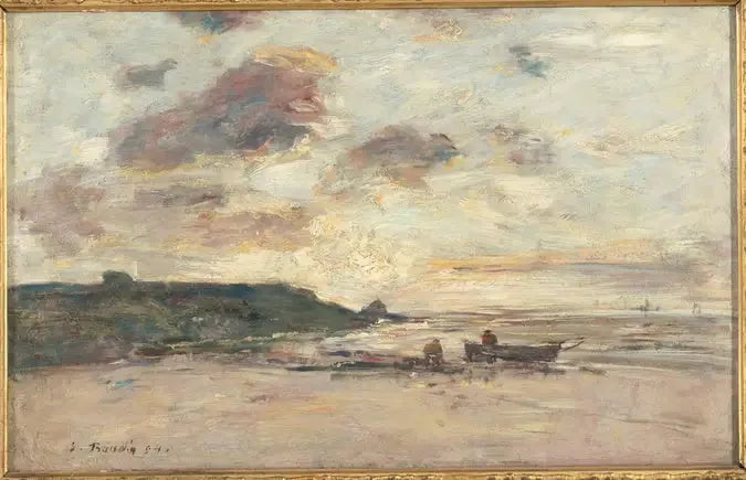 Kystlandskaber nær Trouville - Eugène Boudin
