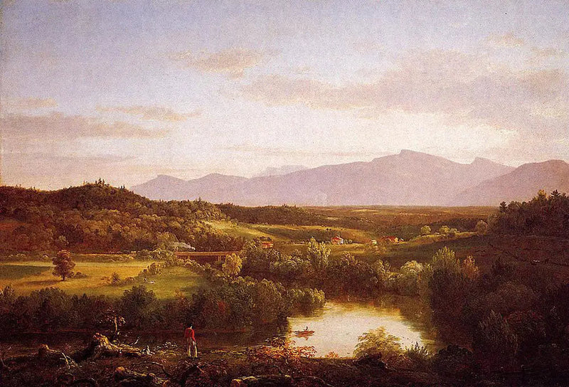 Flod i Catskills - Thomas Cole