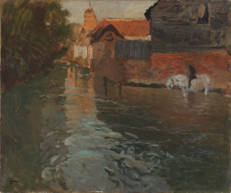 Flod i Nordfrankrig - Frits Thaulow