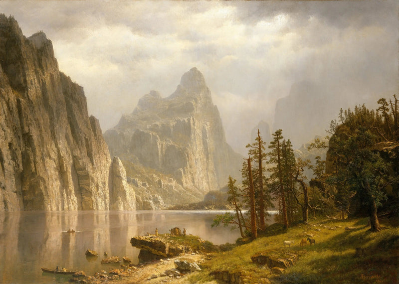 Merced-floden, Yosemite-dalen - Albert Bierstadt