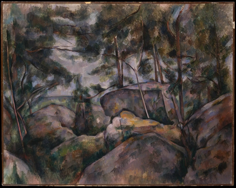 Klipper ved Fontainebleau - Paul Cézanne