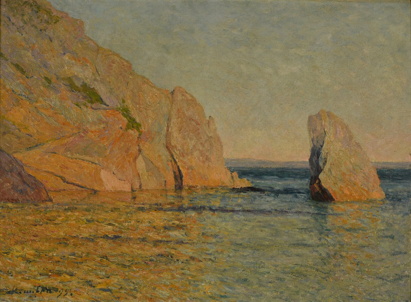 Solnedgangs klipper - Maxime Maufra