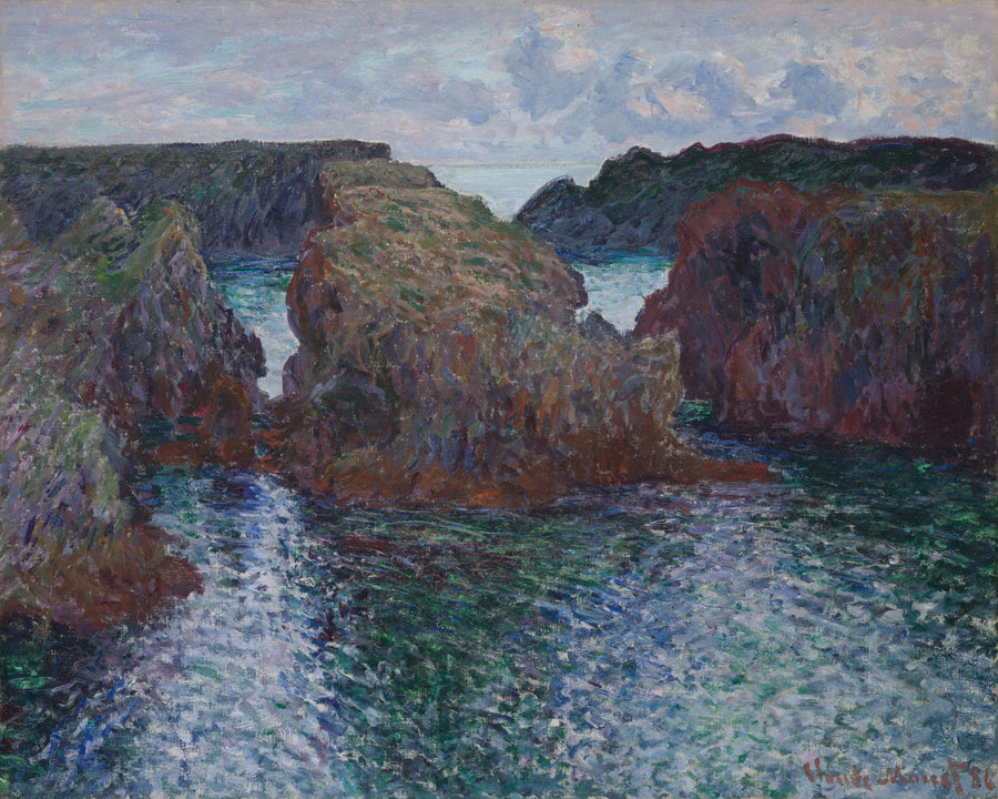 Klipper ved Port-Goulphar, på Belle-Île - Claude Monet