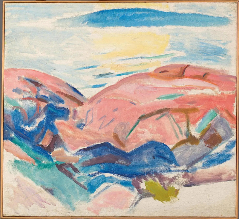 Røde klipper - Edvard Munch