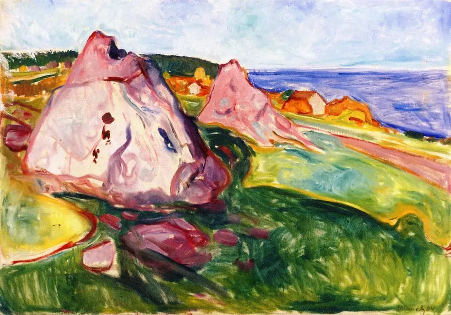 Røde klipper nær Åsgårdstrand - Edvard Munch