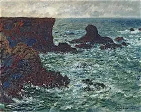 Rocks ved Port-Coton, Lion Rock, Belle Ile - Claude Monet